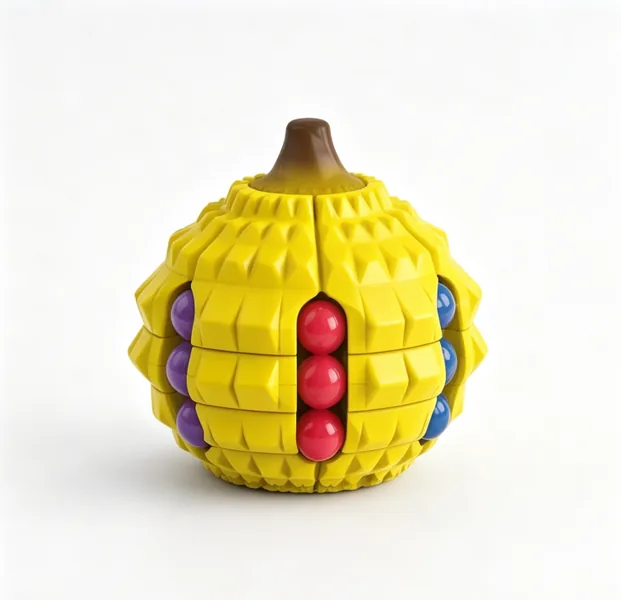 Durian Magic Bean Fruit Cube Stress-Relief Finger Spinner image 2