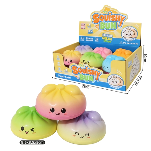 Gradient Mini Bun Squishy Display Box wholesale product