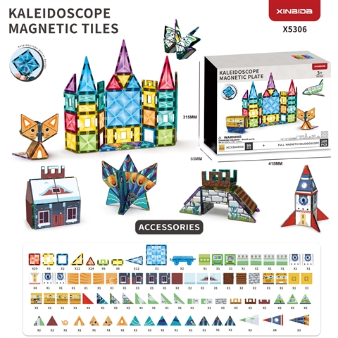 (GCC) Kaleidoscope Diamond-Patterned Colorful Window Magnets wholesale product