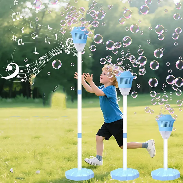 Motorize bubble machine with sound & light image 4