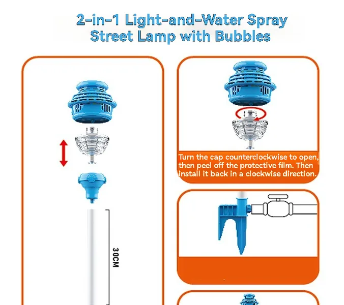2 in 1 water spray & bubble machine, (battery included) image 3