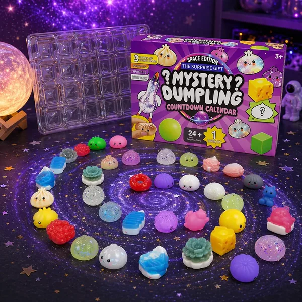 Mystery Dumpling & Baozi 24-Day Fidget Squishy Countdown Calendar image 7
