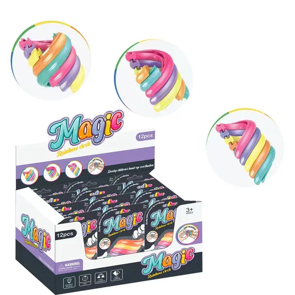 Rainbow Spinning Ring Stress-Relief Toy(24PCS/BOX) wholesale product