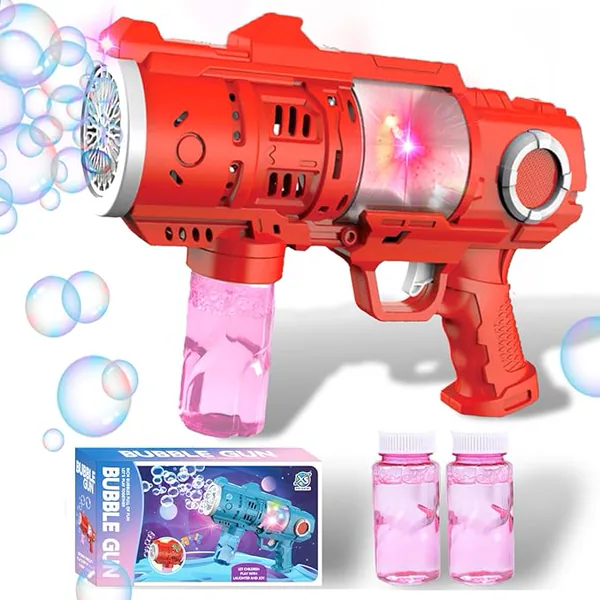 20 Hole Electric Bubble Gun with Light image 3