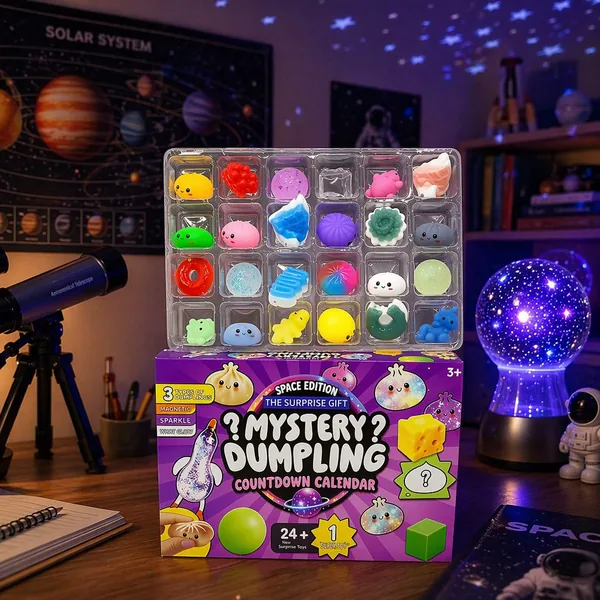 Mystery Dumpling & Baozi 24-Day Fidget Squishy Countdown Calendar image 3