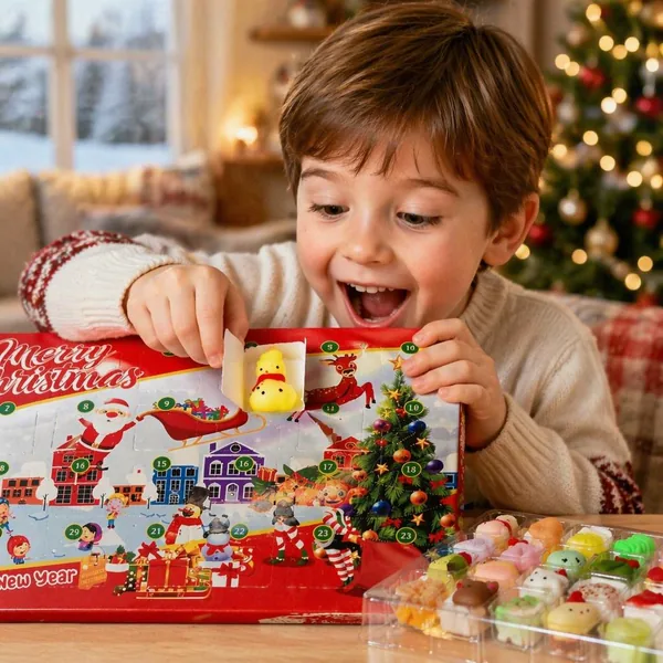 2026 Christmas Countdown Calendar Squeeze Toy Stress-Relief Blind Box image 3