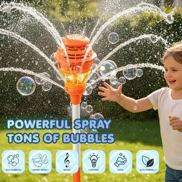 2 in 1 water spray & bubble machine, (battery included) wholesale product
