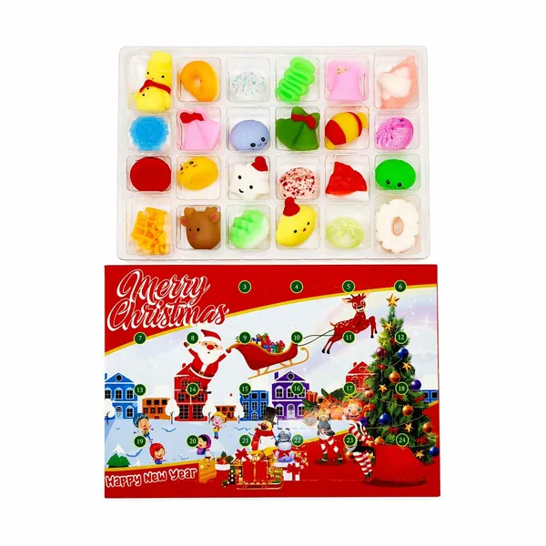 2026 Christmas Countdown Calendar Squeeze Toy Stress-Relief Blind Box wholesale product
