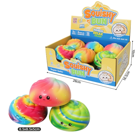 Rainbow Mini Bun Squishy Display Box wholesale product