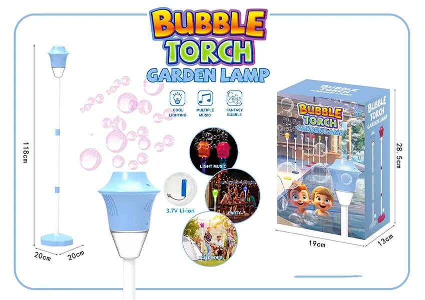 Motorize bubble machine with sound & light wholesale product