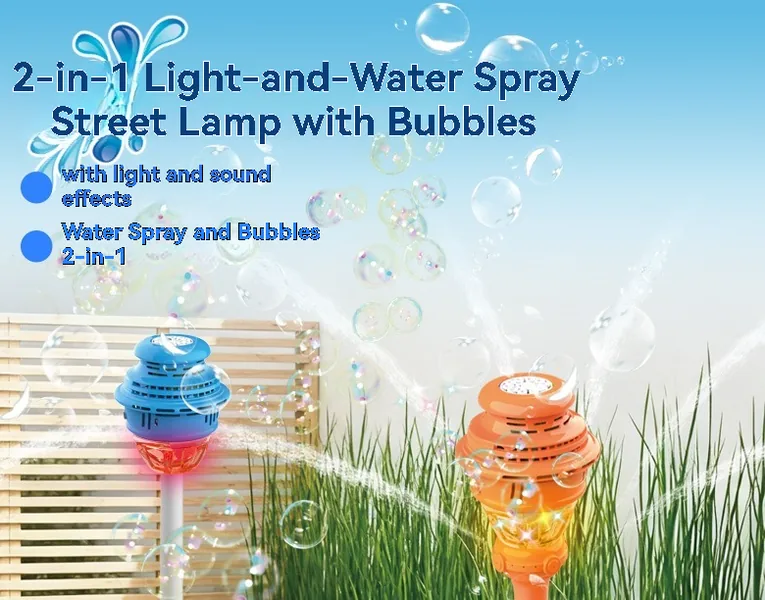 2 in 1 water spray & bubble machine, (battery included) image 2