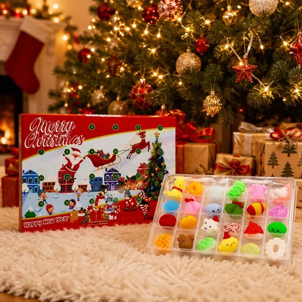 2026 Christmas Countdown Calendar Squeeze Toy Stress-Relief Blind Box image 2