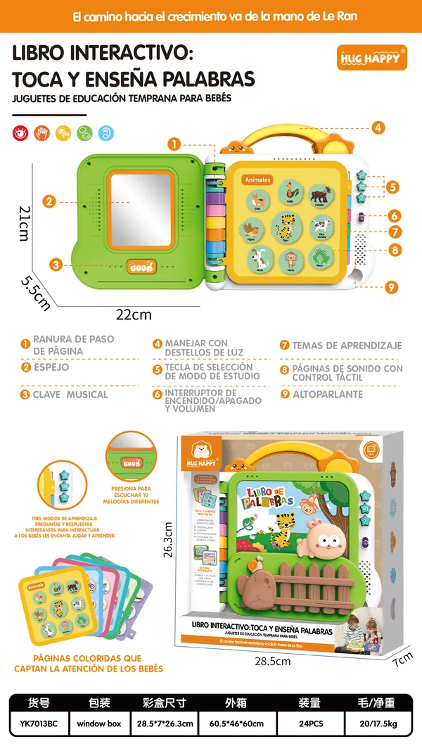Early educational electric story book (Spanish) wholesale product