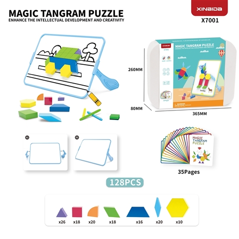Magnetic Tangram Puzzle wholesale product