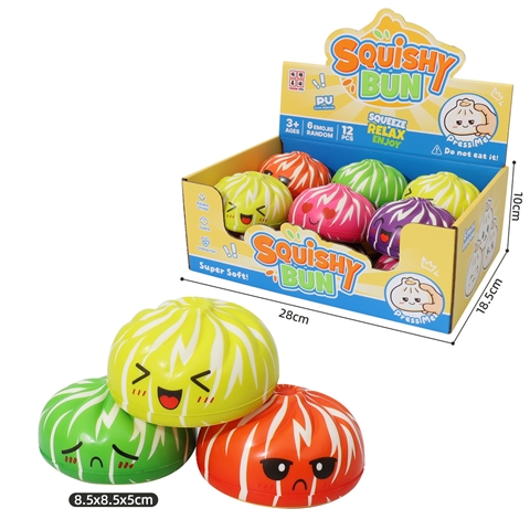 Zebra-Stripe Bun Squishy Display Box wholesale product
