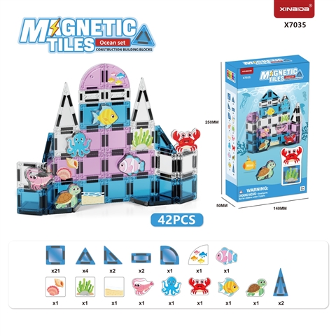 Ocean Series Mini Magnetic Tiles wholesale product