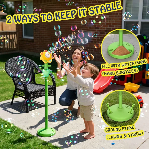 Sunflower Bubble Maker with Lights wholesale product