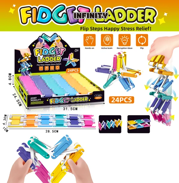 Stress-Relieving Flip-Flop Ladder Toy(24PCS/BOX) wholesale product