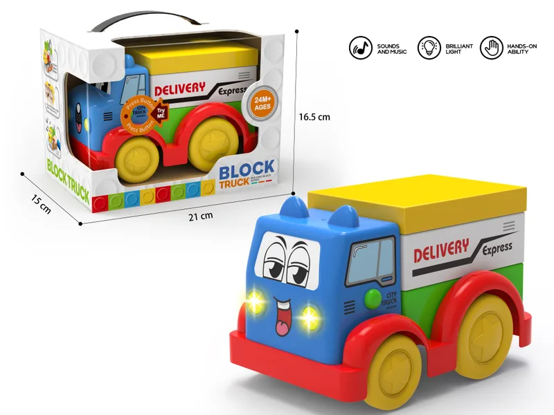 Light & Music Delivery Truck Building Set wholesale product