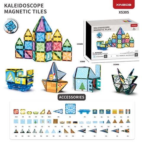(GCC) Kaleidoscope Diamond-Patterned Colorful Window Magnets wholesale product