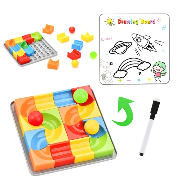 2-in-1 Marble Run & Writing Board Toy Set wholesale product